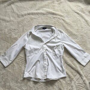 Reitmans White Button up Size Small